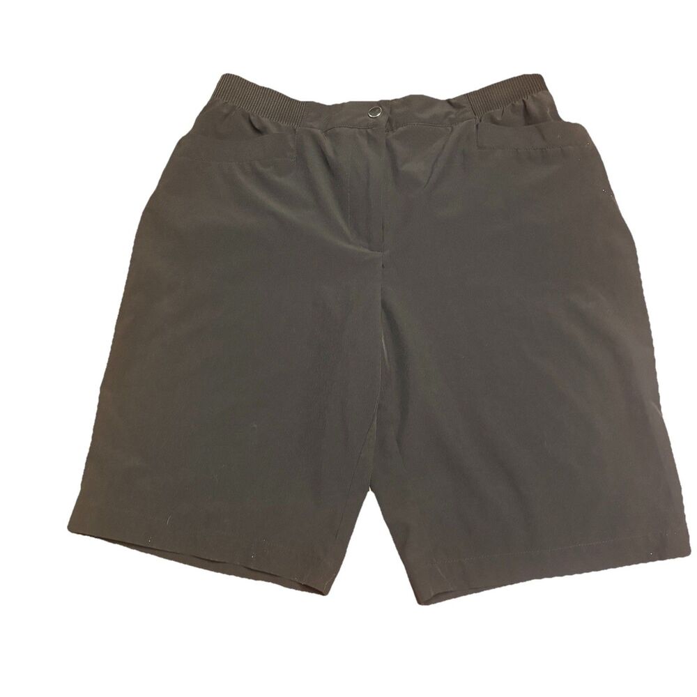 Chico's Zenergy Black Shorts Women's Size 1 Medium 8 10 Activewear Stretch Golf
